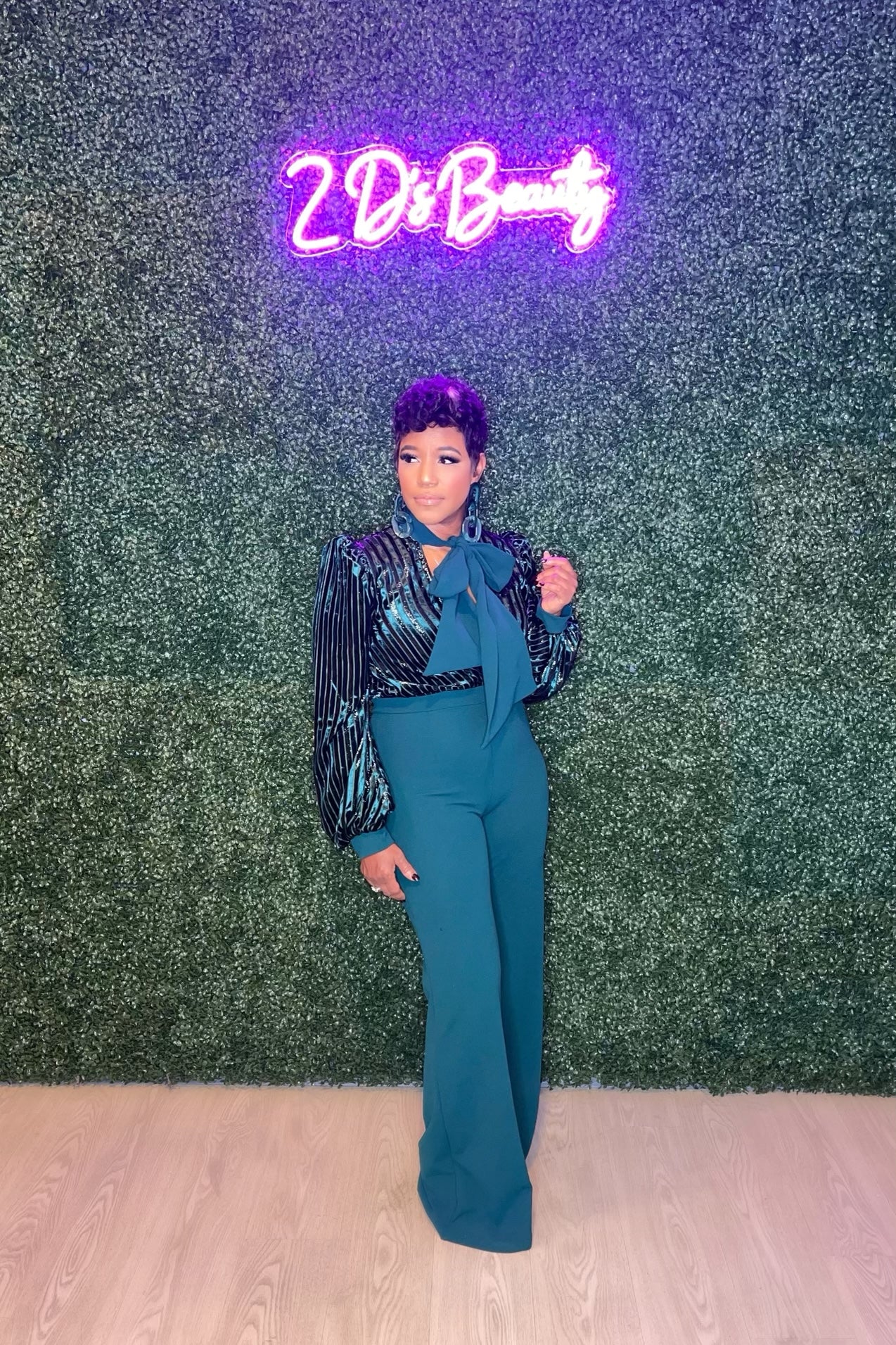 Hunter Green Love Jumpsuit