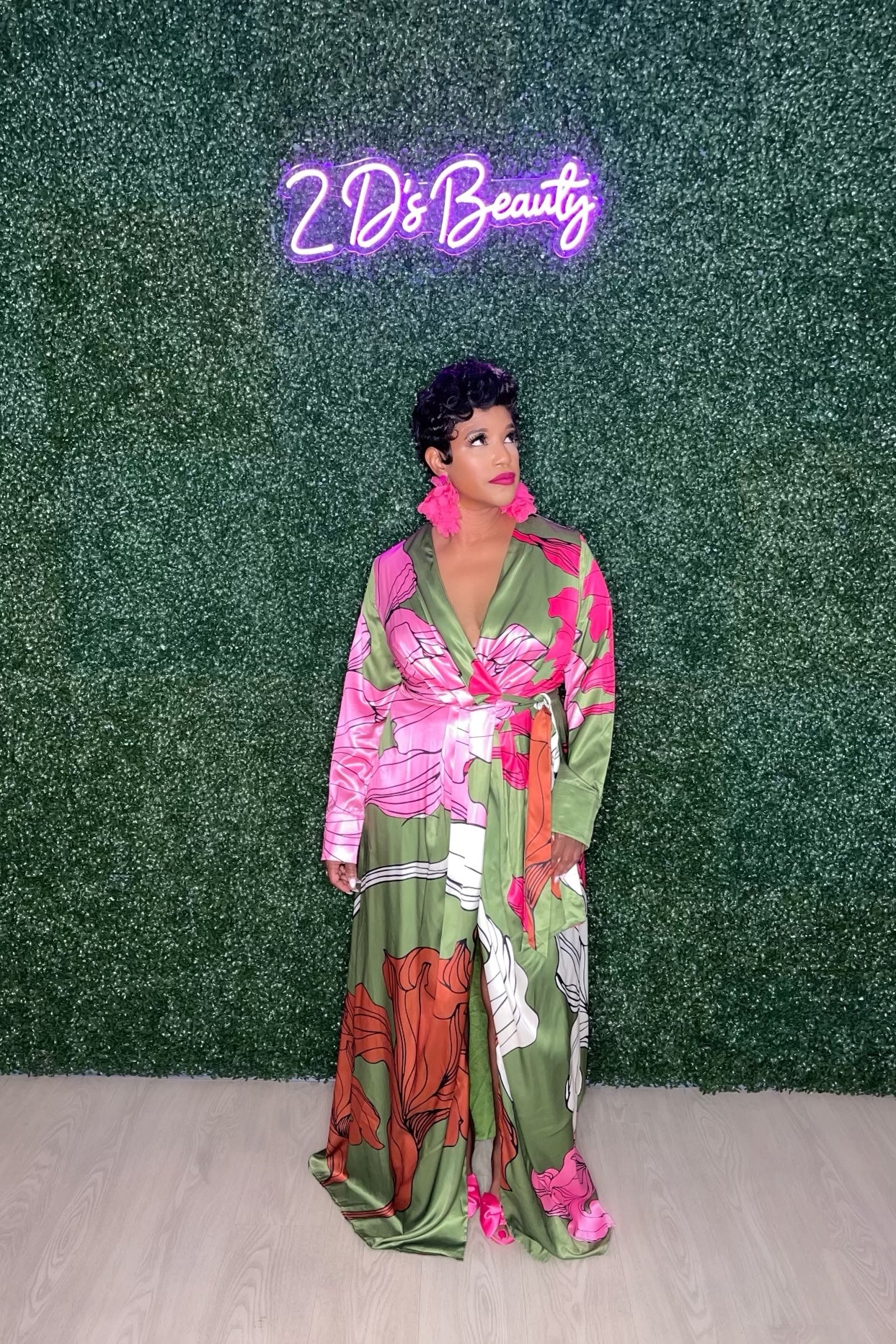 Floral Maxi Wrap Dress