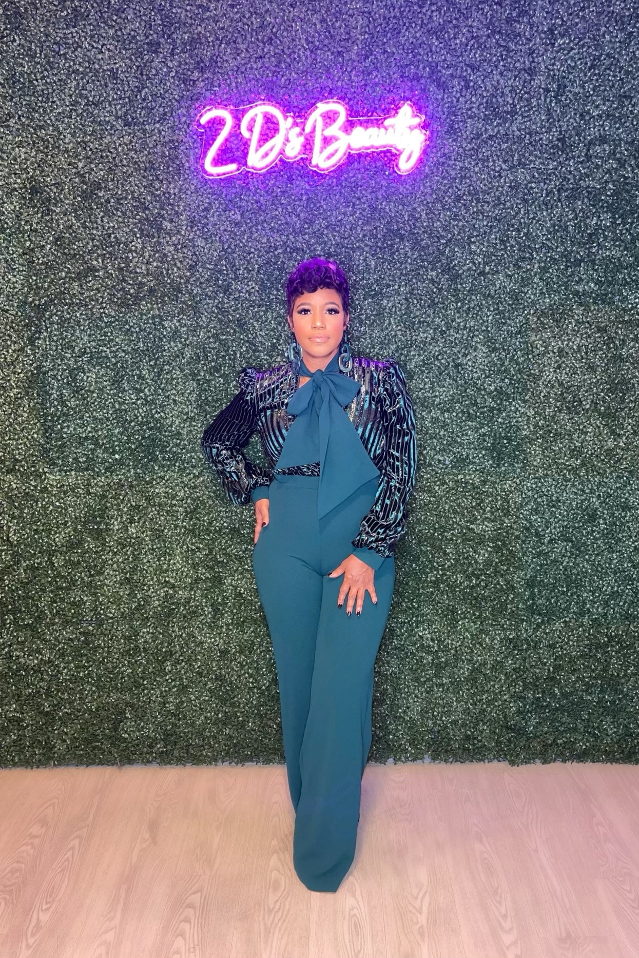 Hunter Green Love Jumpsuit