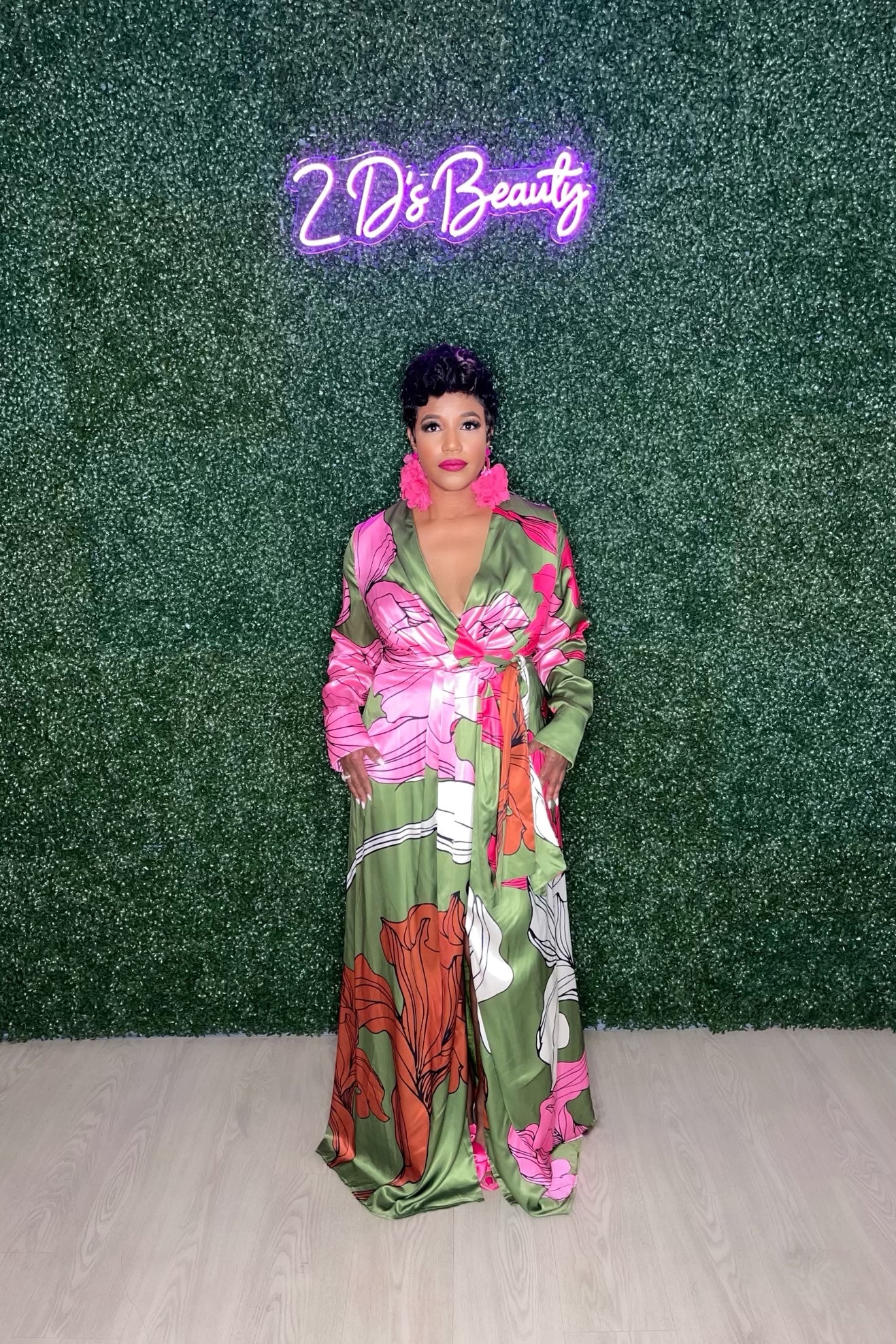 Floral Maxi Wrap Dress
