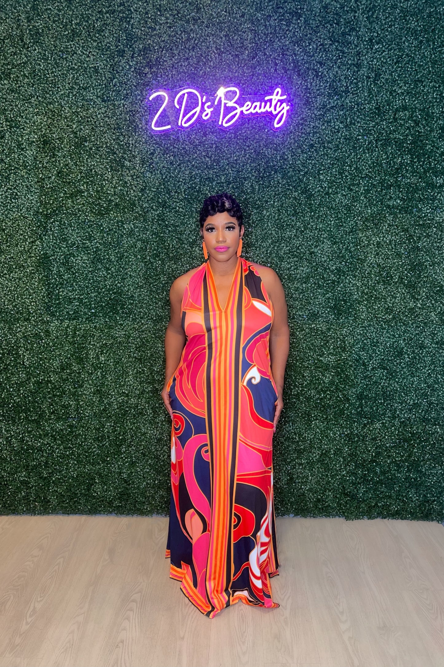 Halter Back Maxi