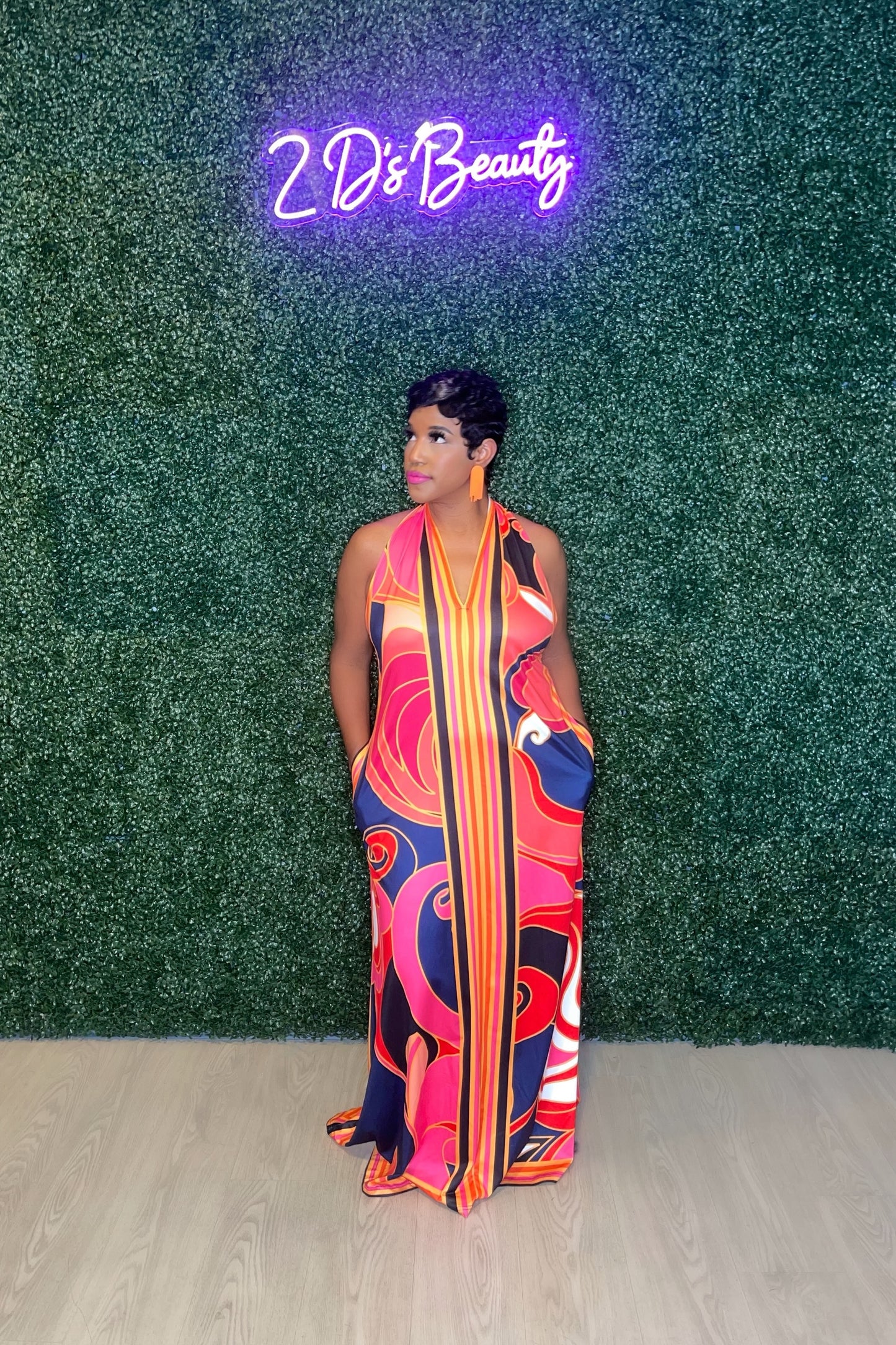 Halter Back Maxi