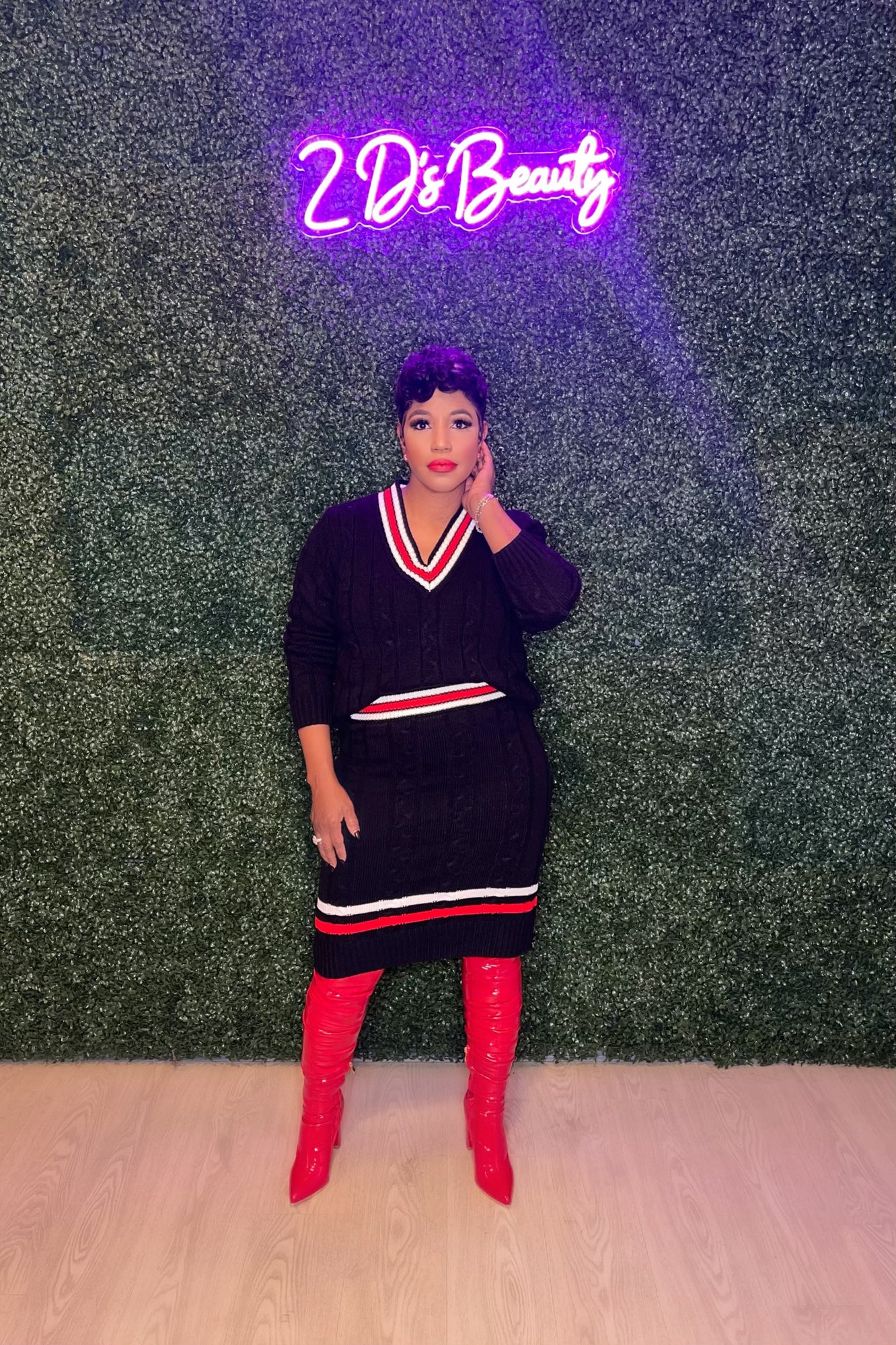 Two Piece College Fling Skirt Set