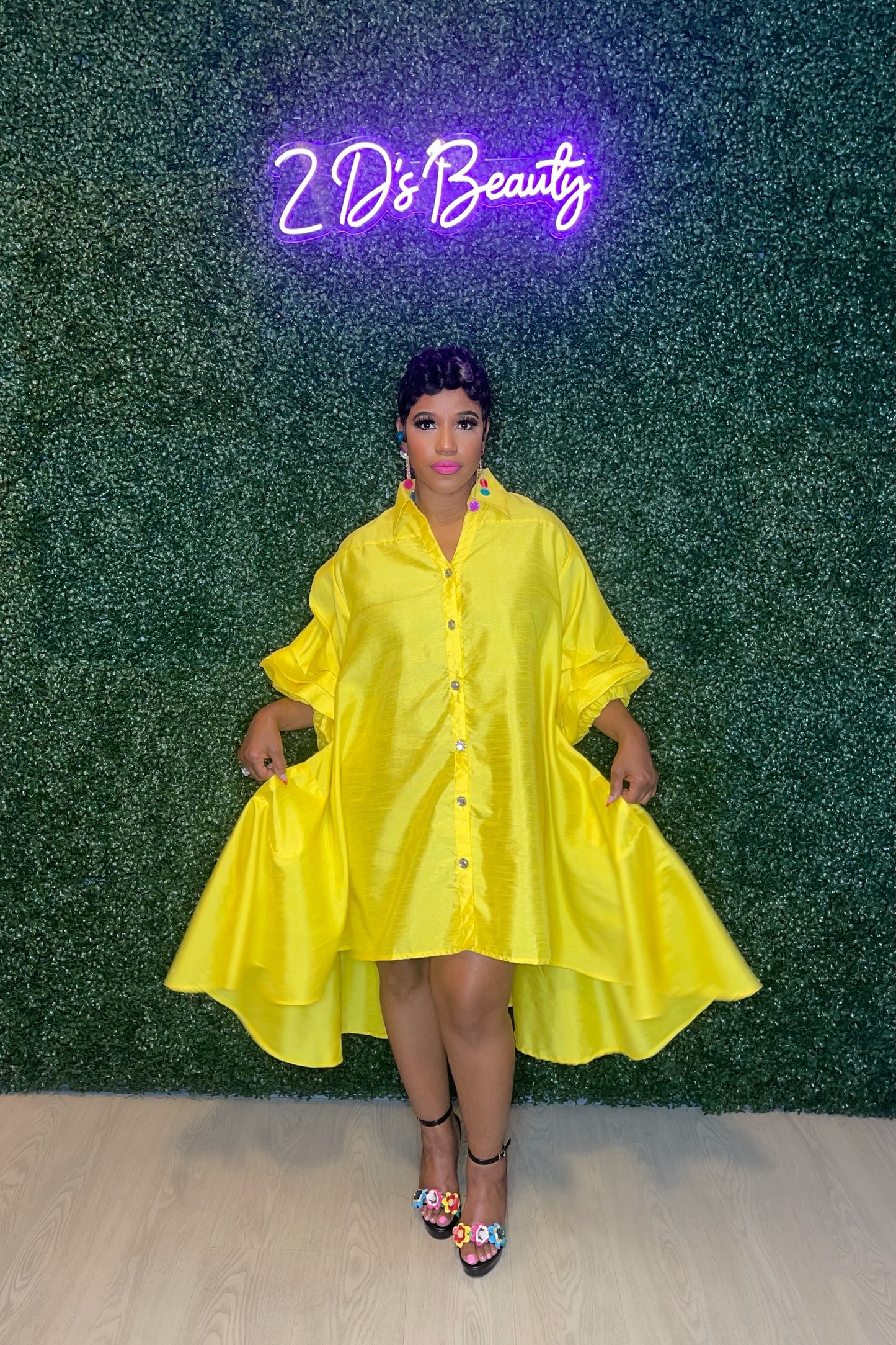 Ochre Yellow Dress