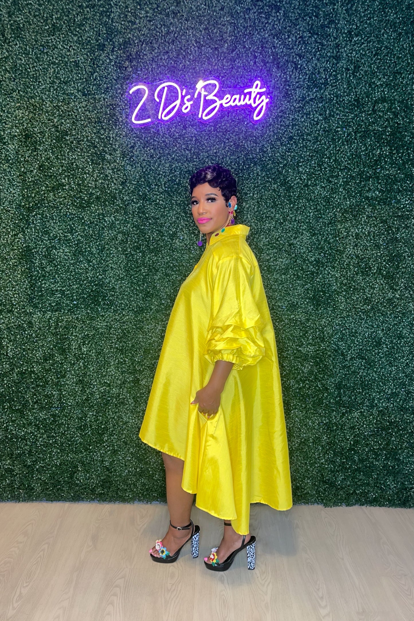 Ochre Yellow Dress