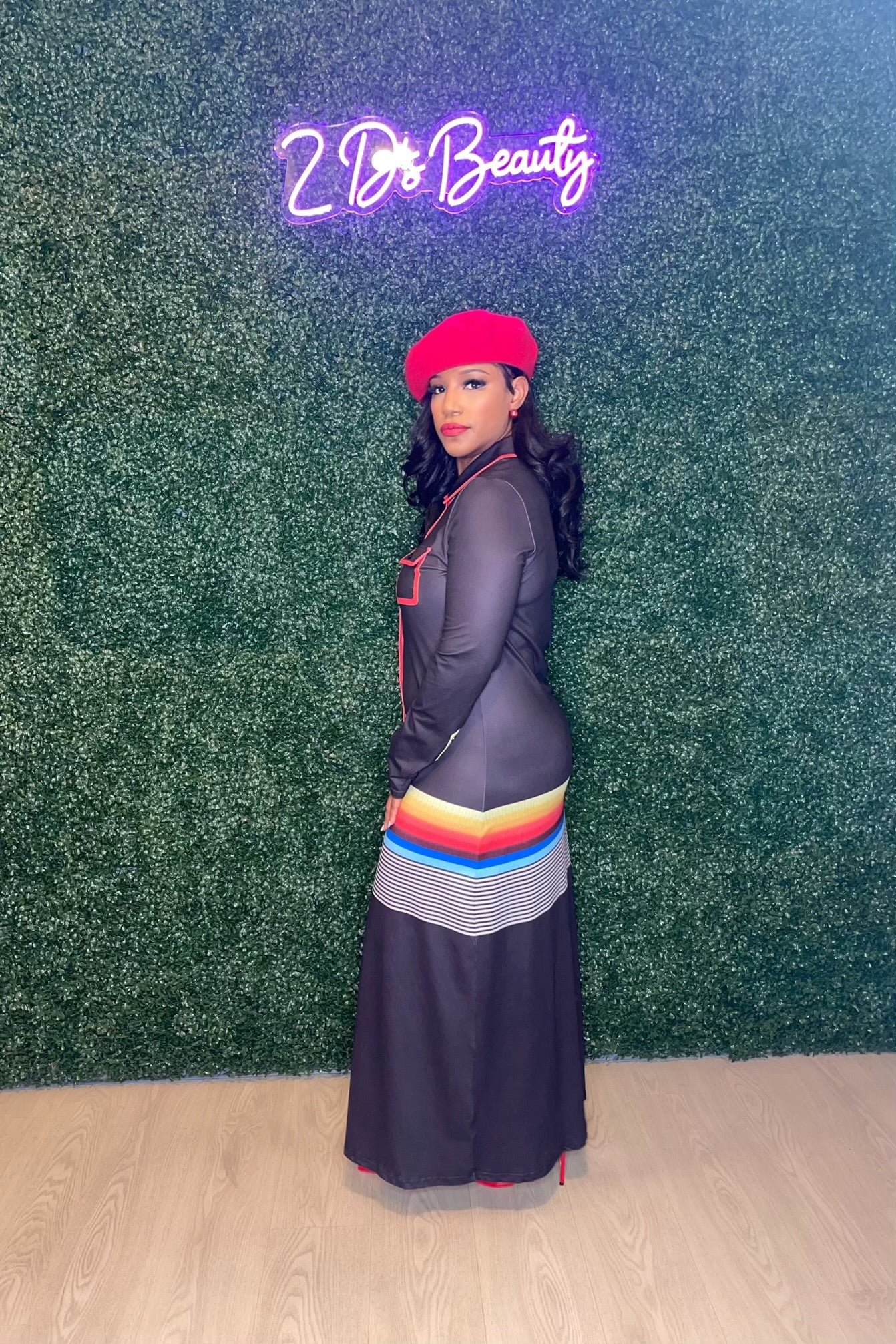 Maxi Rainbow Black