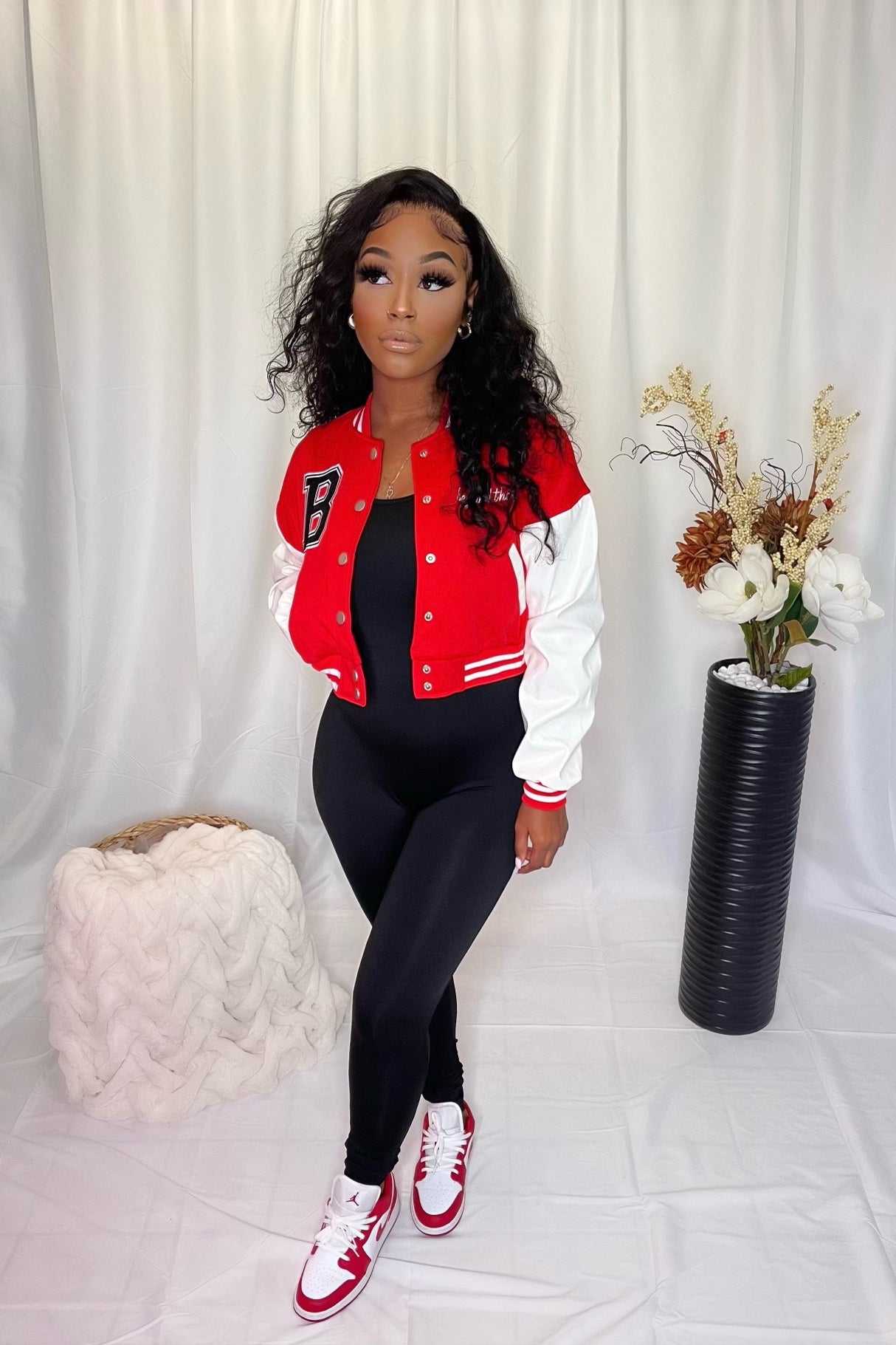 Varsity Jacket - Red/White