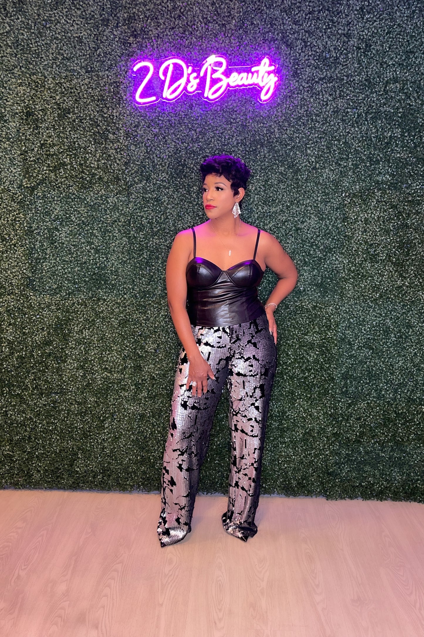 Black Leather Corset