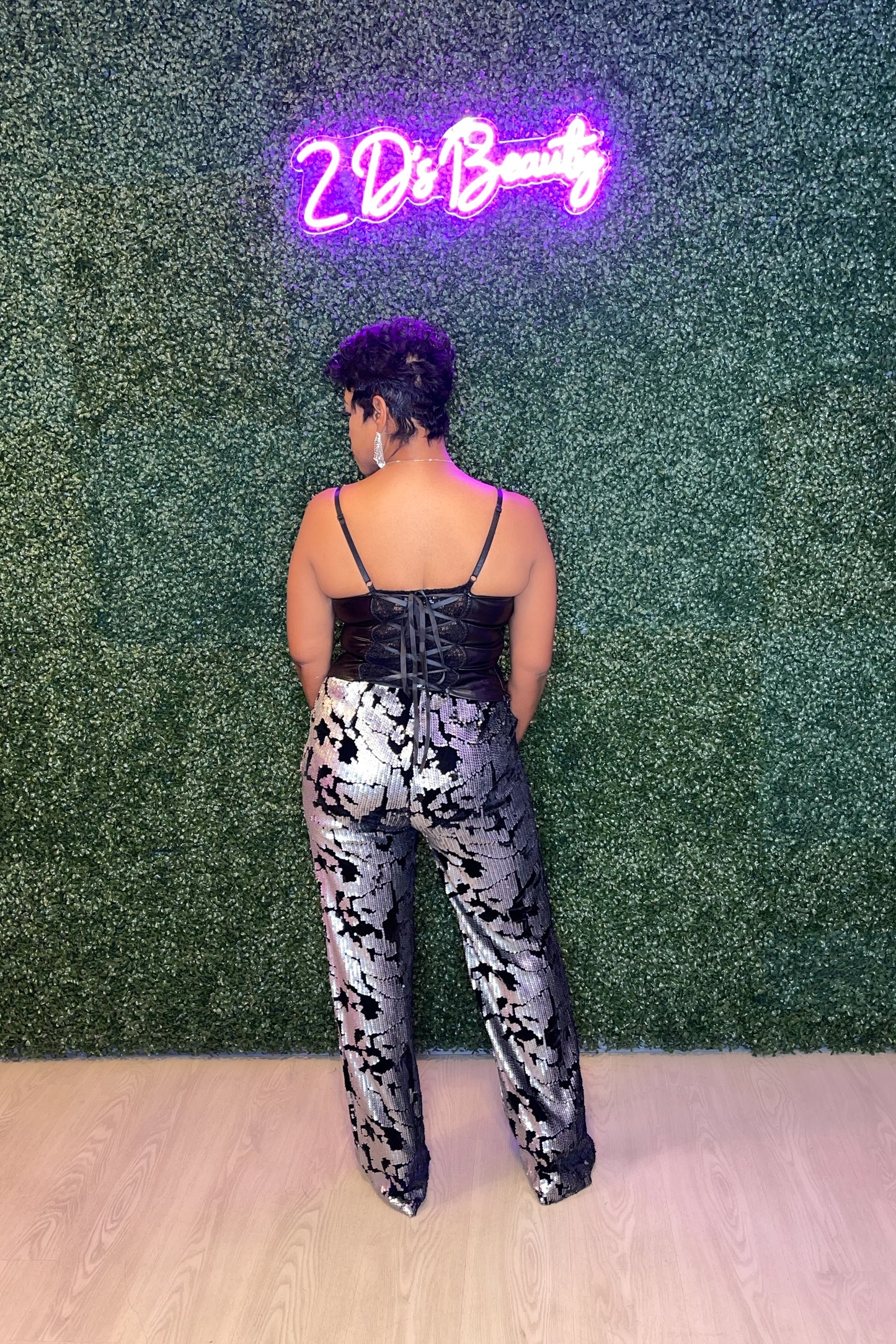 Black Leather Corset