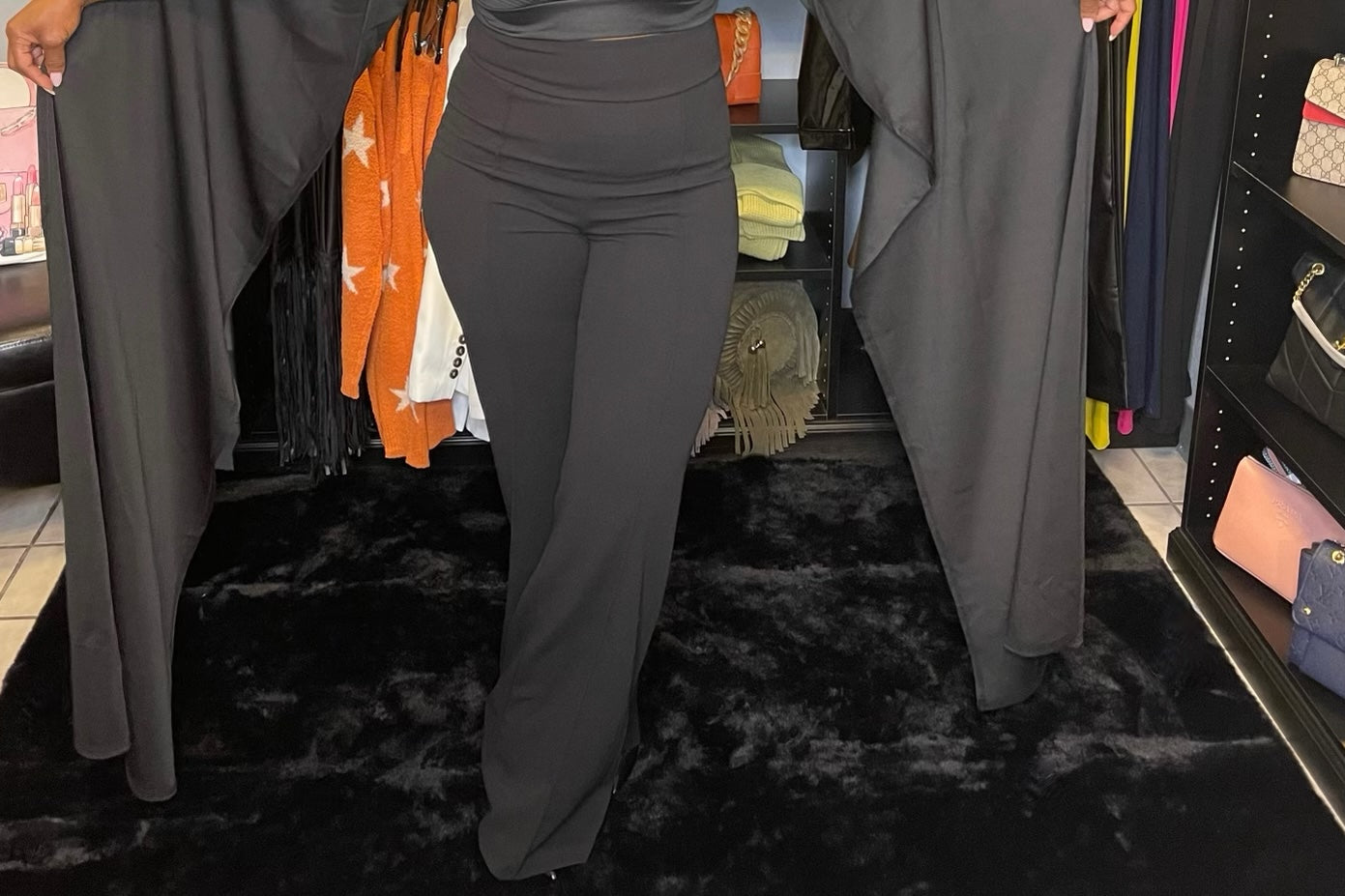 Sure Black Wide Leg Pants