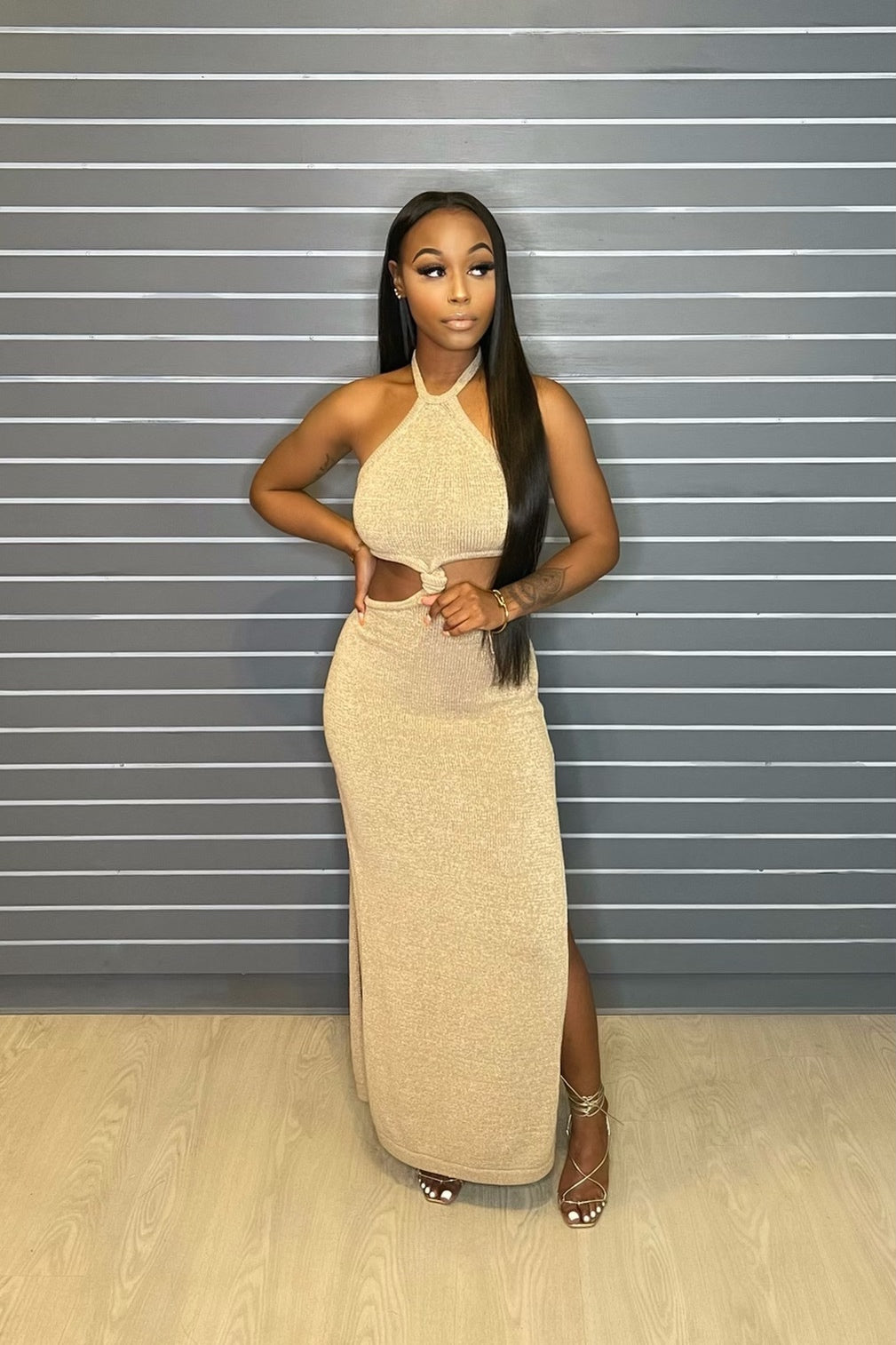 Sandy Slit Maxi Summer Dress