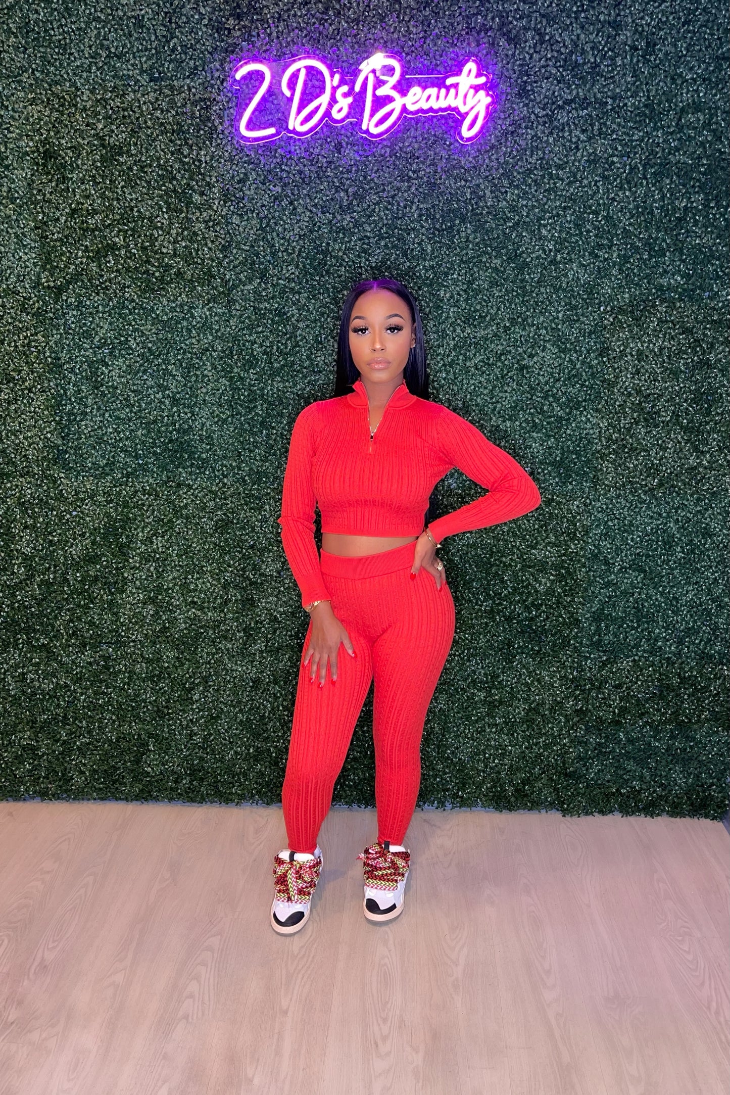 Burnt Orange Active Two Piece Set