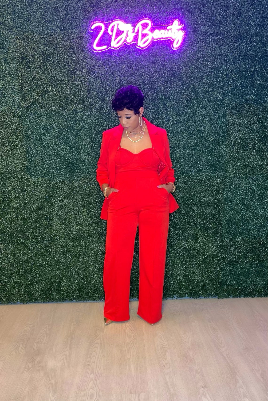 3pc Red Hot Fire Suit