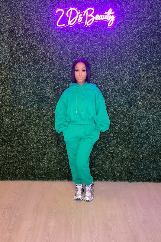 Green Sweat Cute Set