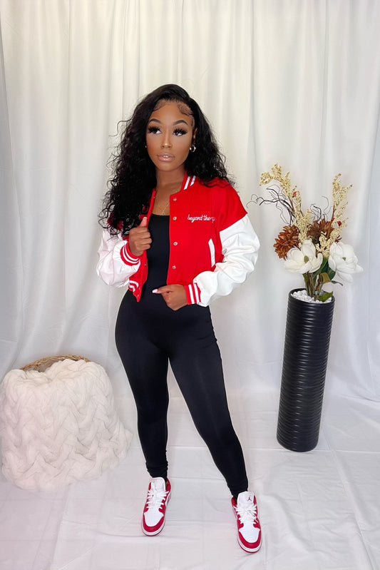 Varsity Jacket - Red/White